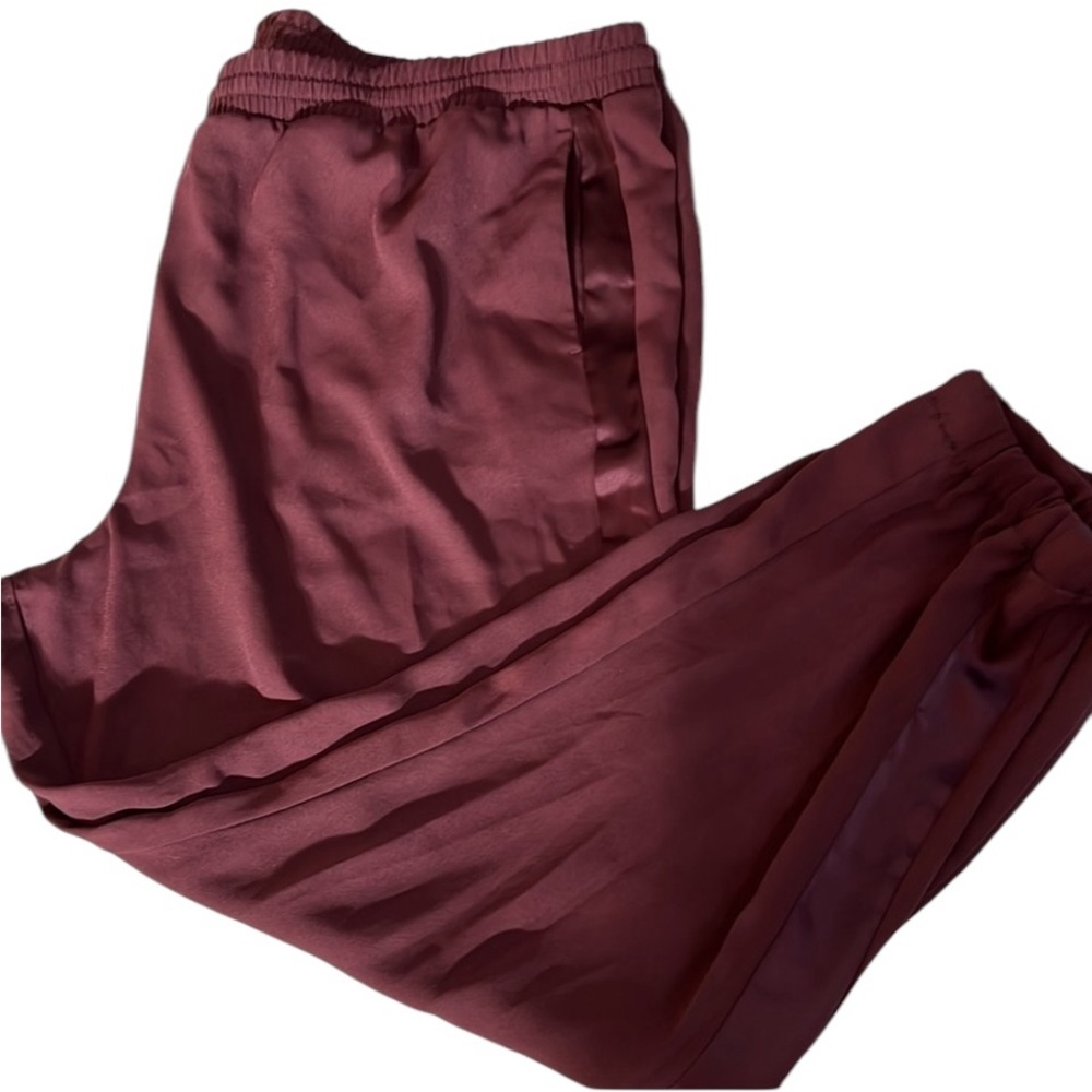 A New Day size XXL wine maroon dressy joggers elastic waist